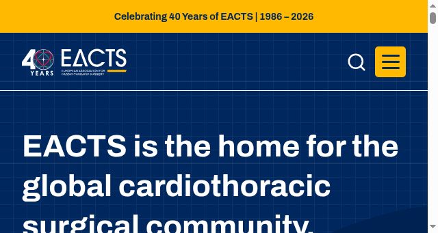 Screenshot of eacts.org