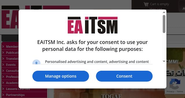 Screenshot of eaitsm.org