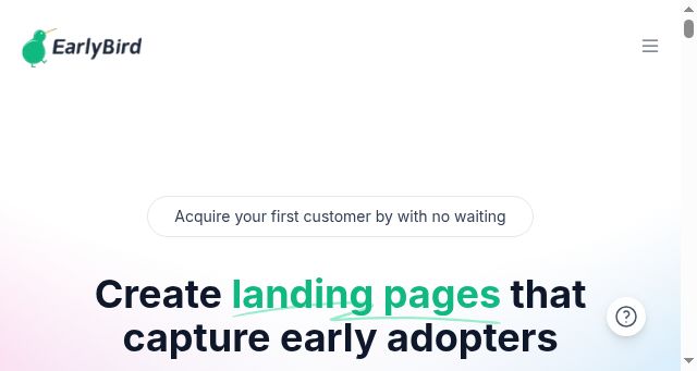 Screenshot of earlybird.im