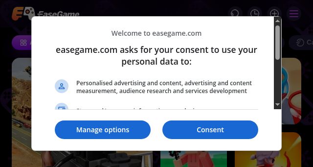 Screenshot of easegame.com