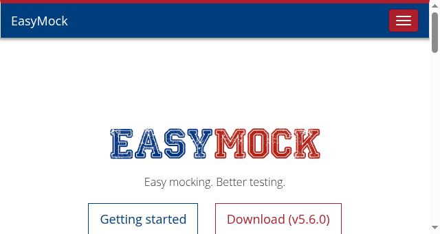 Screenshot of easymock.org