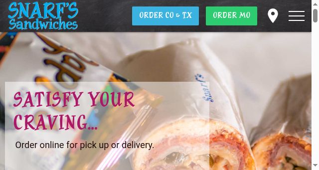 Screenshot of eatsnarfs.com