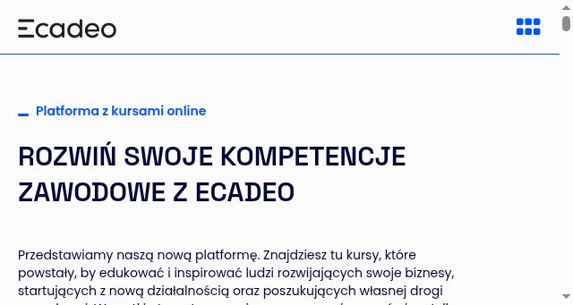 Screenshot of ecadeo.com