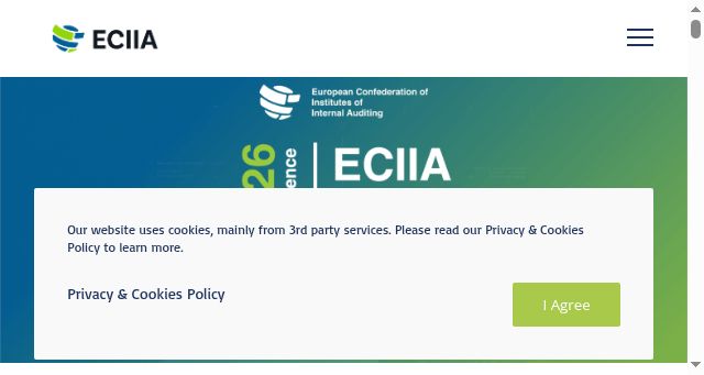 Screenshot of eciia.eu
