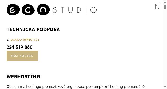 Screenshot of ecnstudio.cz