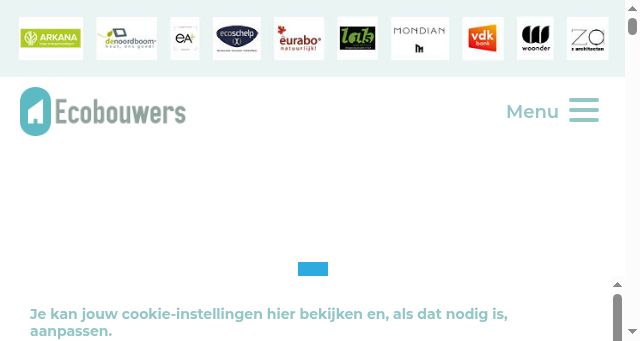 Screenshot of ecobouwers.be