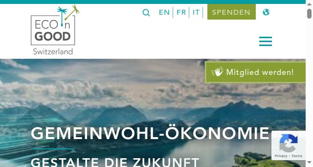 Screenshot of econgood.ch