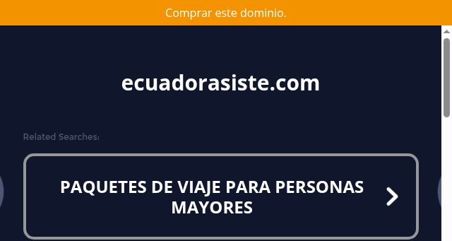 Screenshot of ecuadorasiste.com