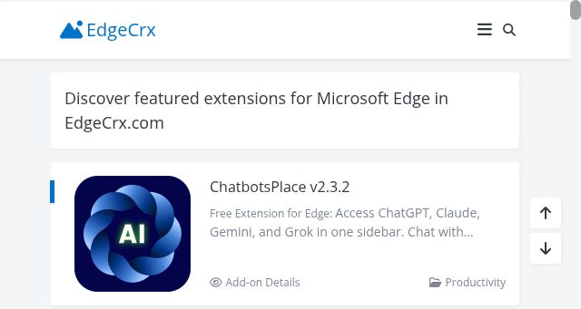 Screenshot of edgecrx.com