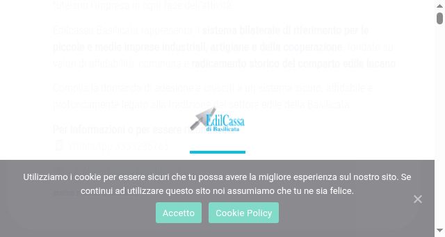Screenshot of edilcassabasilicata.it