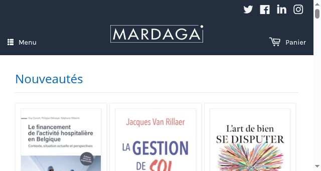 Screenshot of editionsmardaga.com