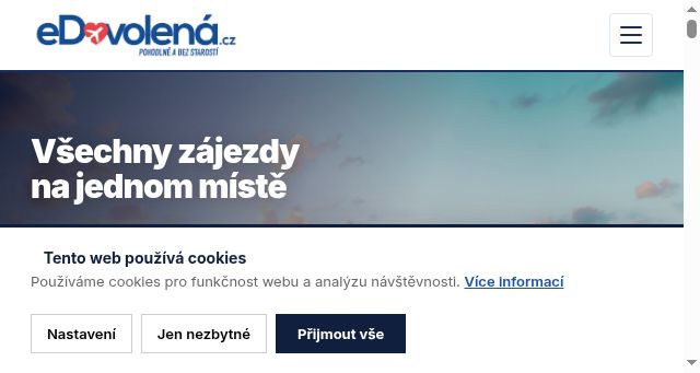 Screenshot of edovolena.cz