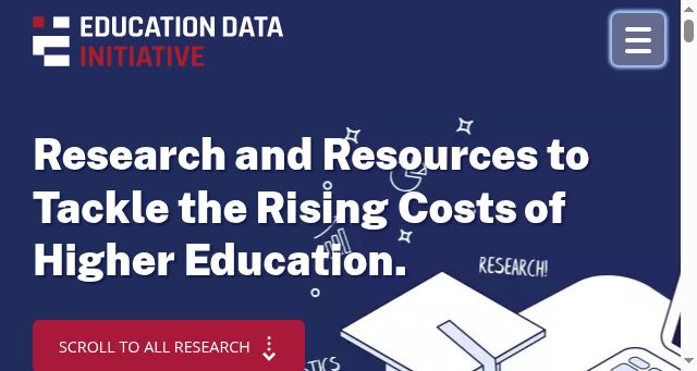 Screenshot of educationdata.org