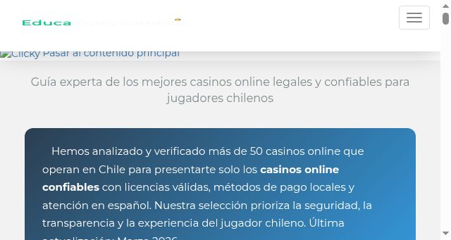 Screenshot of educatransparencia.cl
