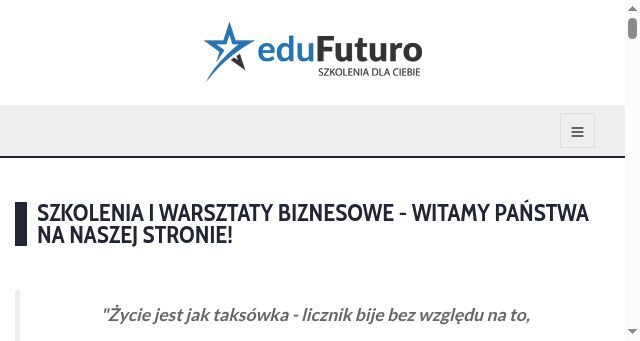 Screenshot of edufuturo.pl