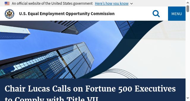 Screenshot of eeoc.gov