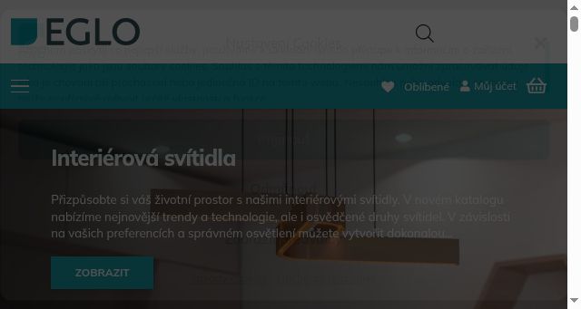 Screenshot of eglo.cz