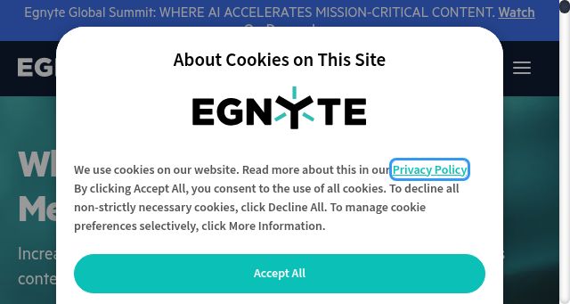 Screenshot of egnyte.com