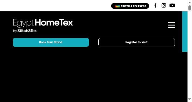 Screenshot of egypthometex.com