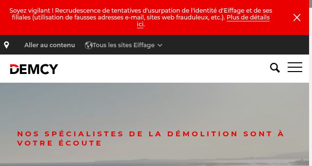 Screenshot of eiffage-demcy.com
