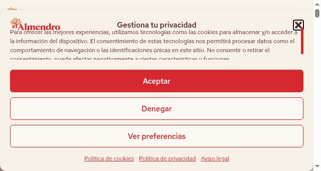 Screenshot of elalmendro.com