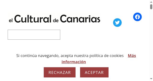 Screenshot of elculturaldecanarias.es