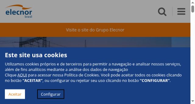 Screenshot of elecnor.com.br