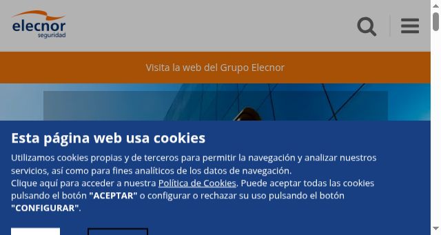 Screenshot of elecnorseguridad.com