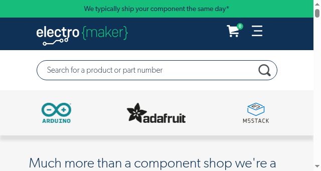 Screenshot of electromaker.io