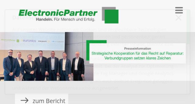 Screenshot of electronicpartner.com