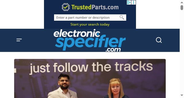 Screenshot of electronicspecifier.com