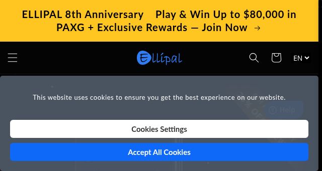 Screenshot of ellipal.com