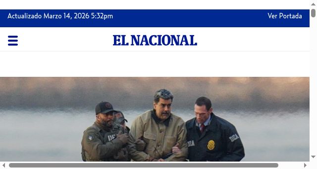 Screenshot of elnacional.com