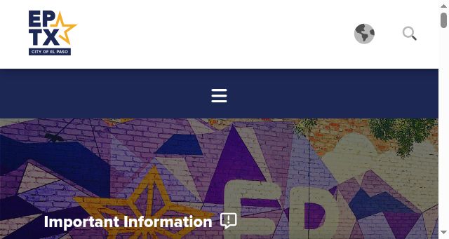 Screenshot of elpasotexas.gov