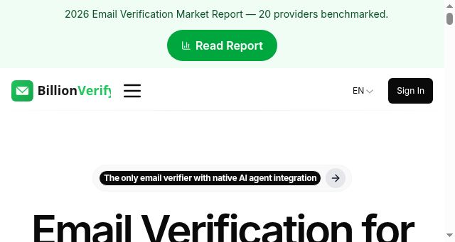 Screenshot of emailverify.ai