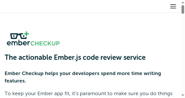 Screenshot of ember-checkup.com