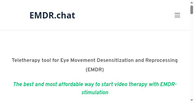 Screenshot of emdr.chat