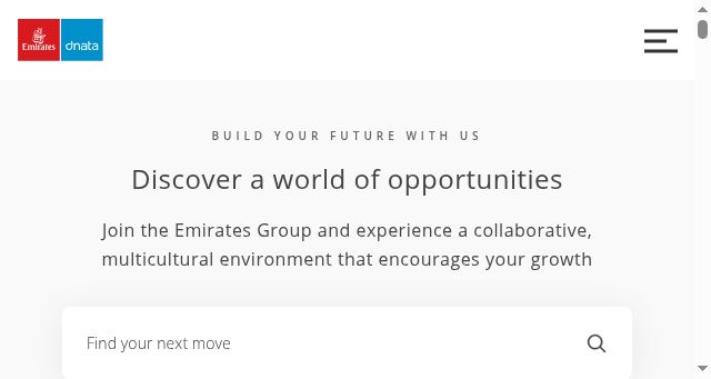 Screenshot of emiratesgroupcareers.com