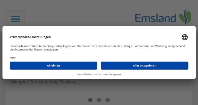 Screenshot of emsland.de