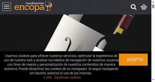 Screenshot of encopa.es