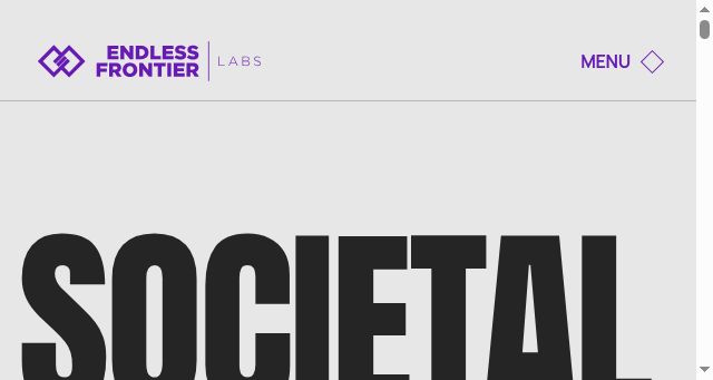 Screenshot of endlessfrontierlabs.com