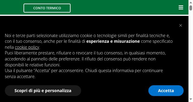 Screenshot of energiadallegno.it