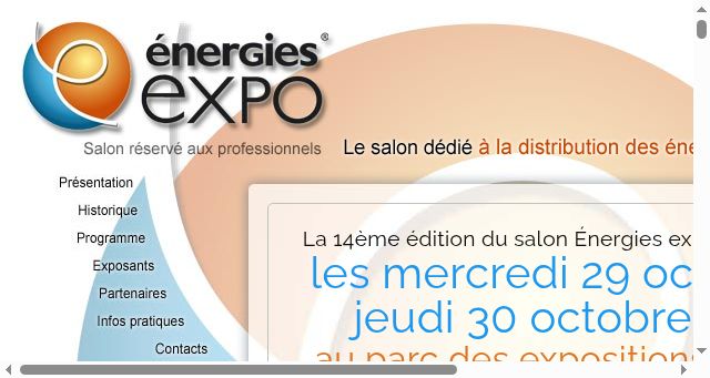 Screenshot of energies-expo.fr