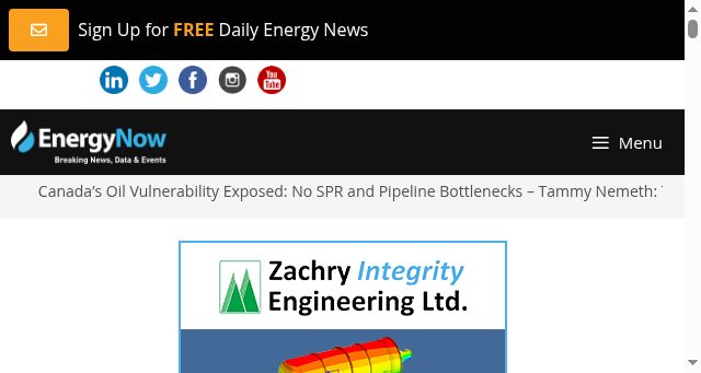 Screenshot of energynow.ca