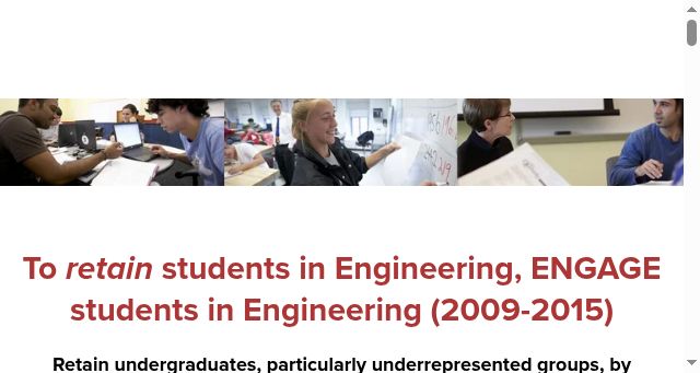 Screenshot of engageengineering.org