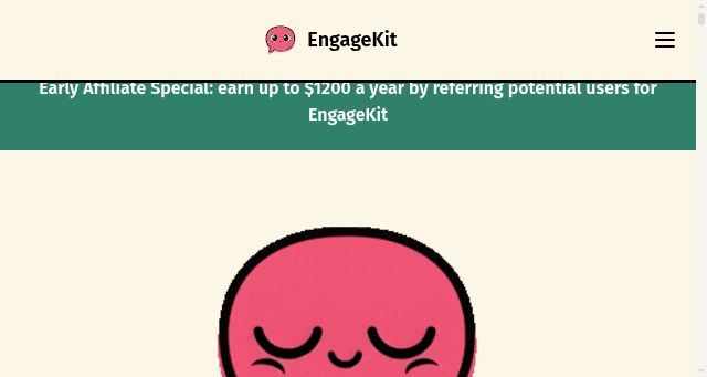 Screenshot of engagekit.io