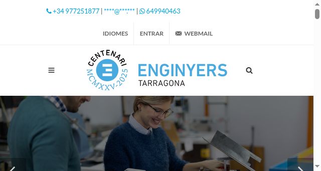 Screenshot of enginyerstarragona.cat