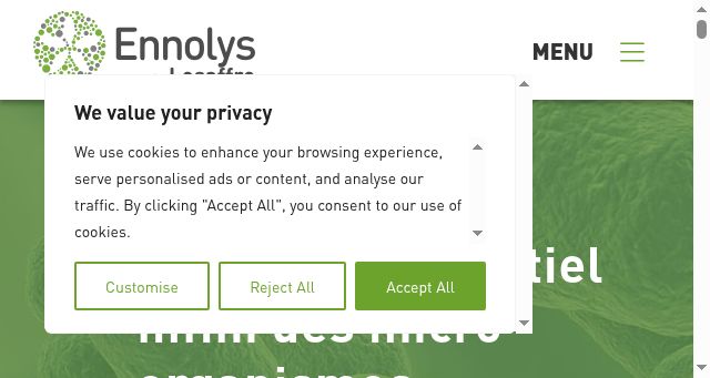 Screenshot of ennolys.fr