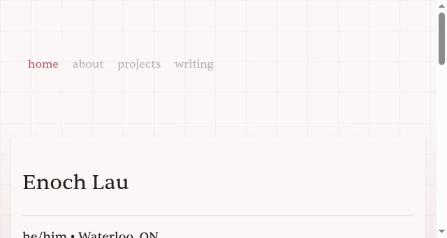 Screenshot of enochlau.com