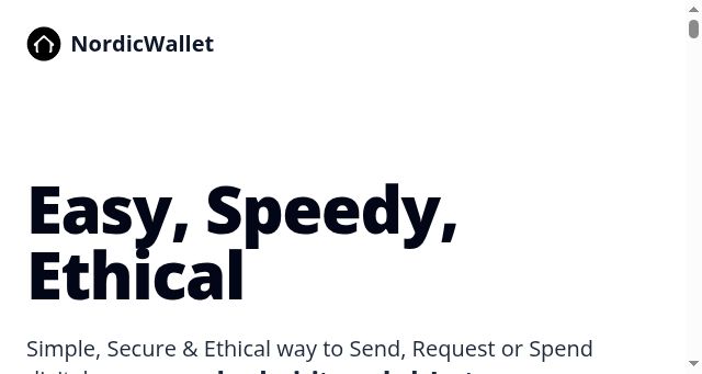 Screenshot of enordwallet.com